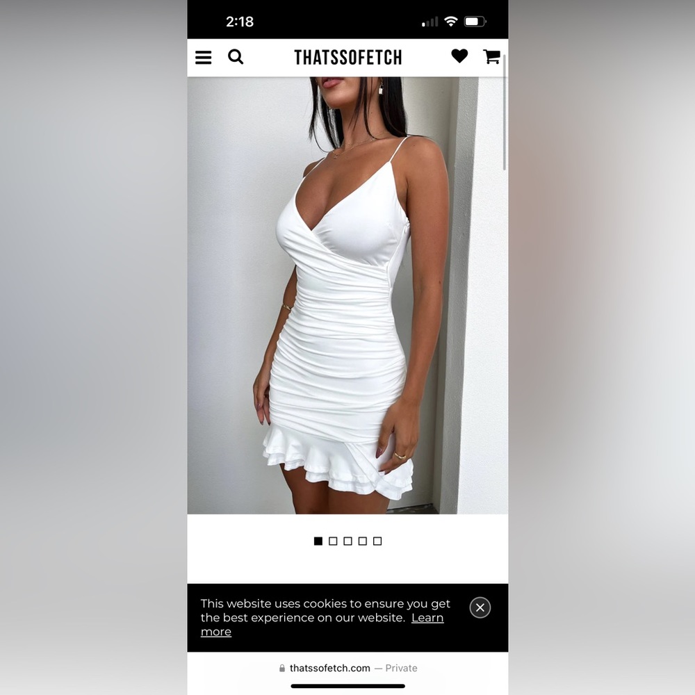 White mini dress stretchy